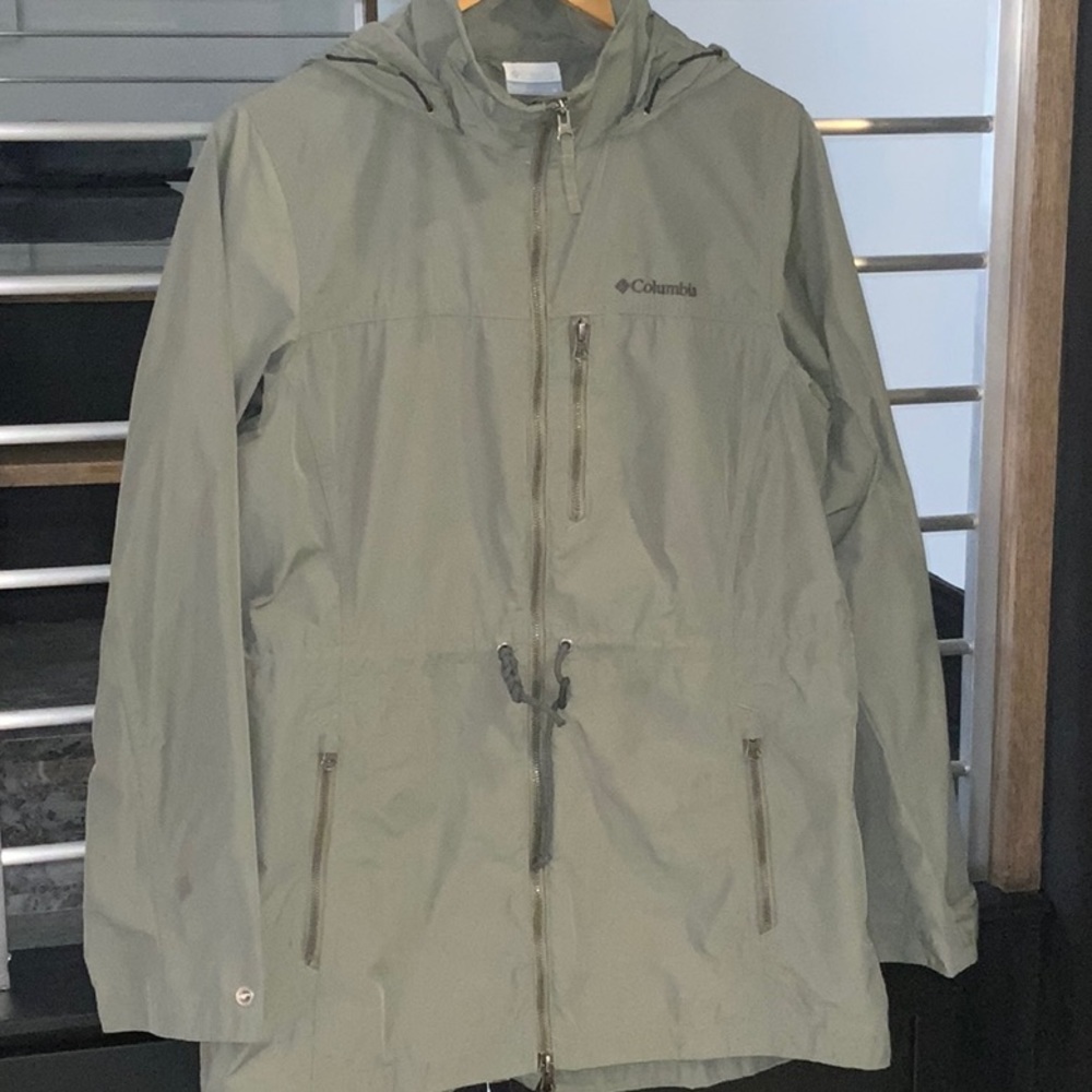 Columbia green coat - M